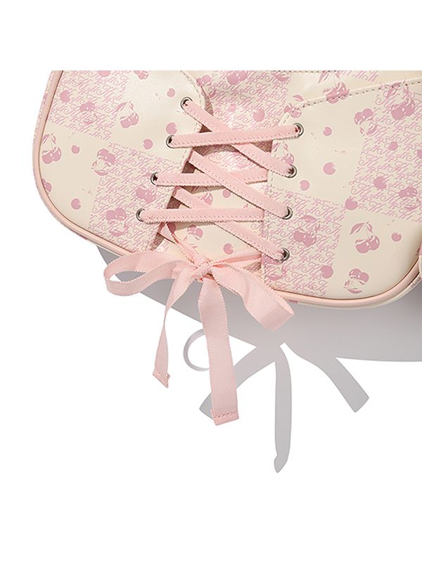 [KIRSH] PRINTING LACE UP POINT HANDBAG★ショルダーバッグ MUSINSA | KIRSH Printed lace-up point handbag [pink]