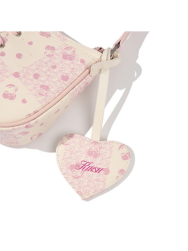 MUSINSA | KIRSH Printed lace-up point handbag [pink]