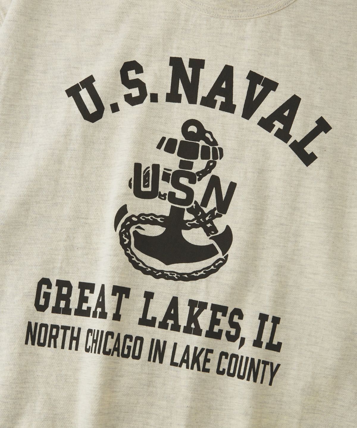 아웃스탠딩(OUTSTANDING) MIL SERIES TEE(U.S.NAVAL)_1%OATMEAL