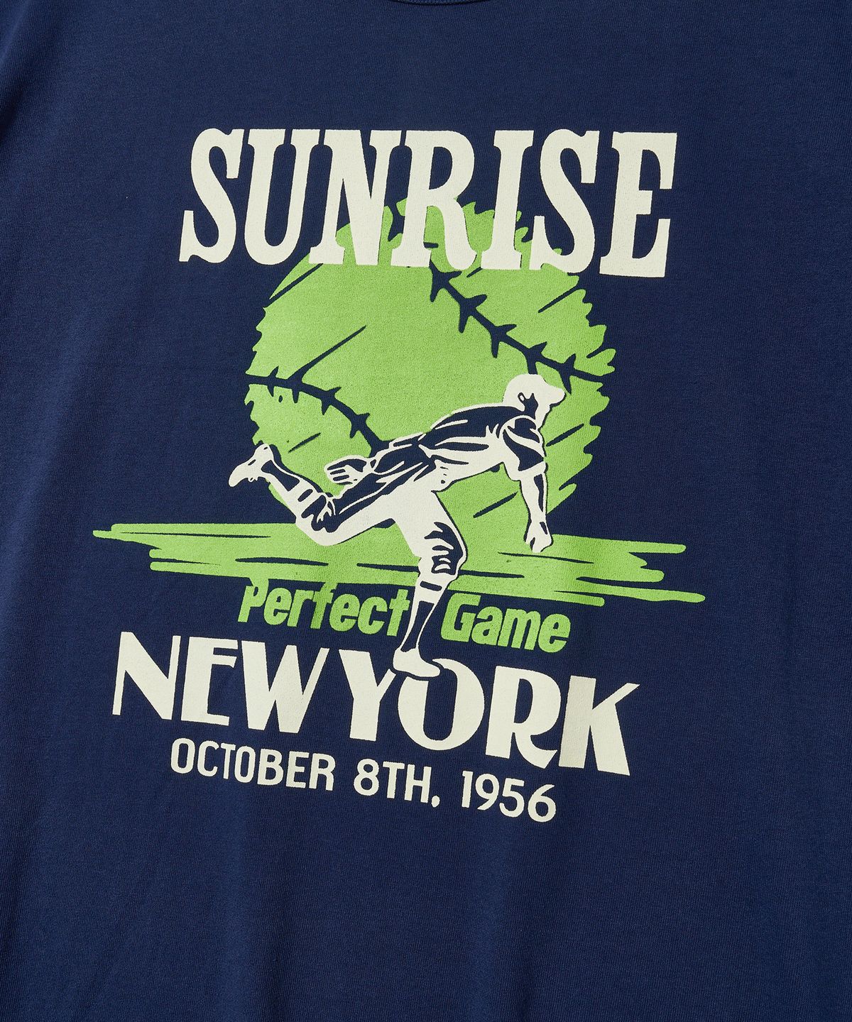 아웃스탠딩(OUTSTANDING) V.S.C TEE(SUNRISE NEW YORK)_LIGHT NAVY