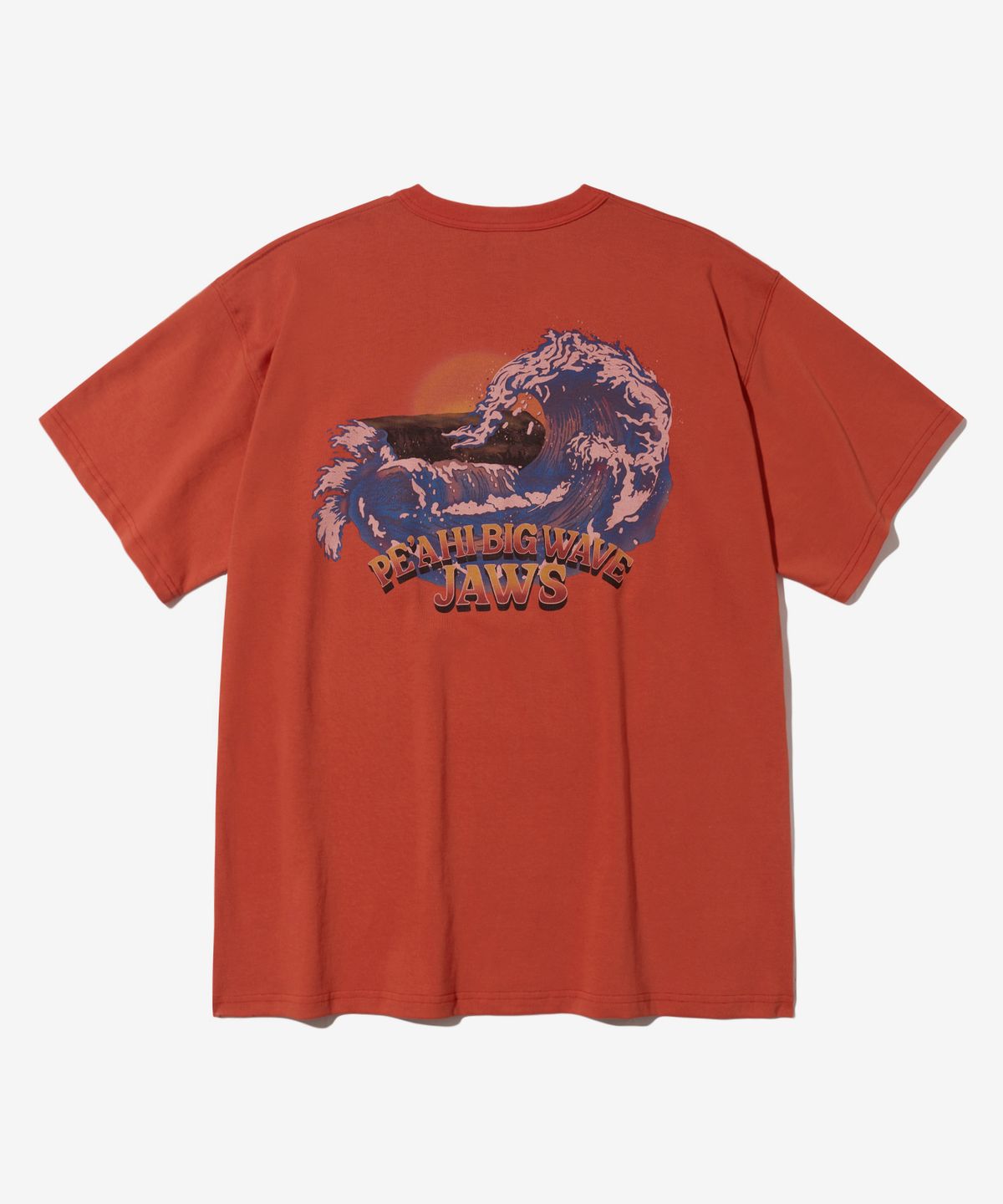 아웃스탠딩(OUTSTANDING) V.S.C TEE(PEAHI BIG WAVE)_RED