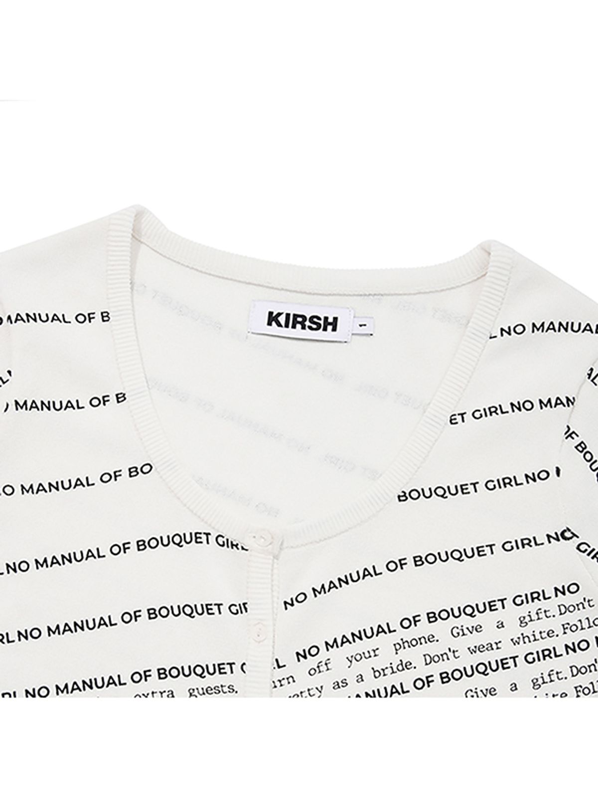 키르시(KIRSH) 부케걸 워딩 숏 슬리브 가디건 [화이트]