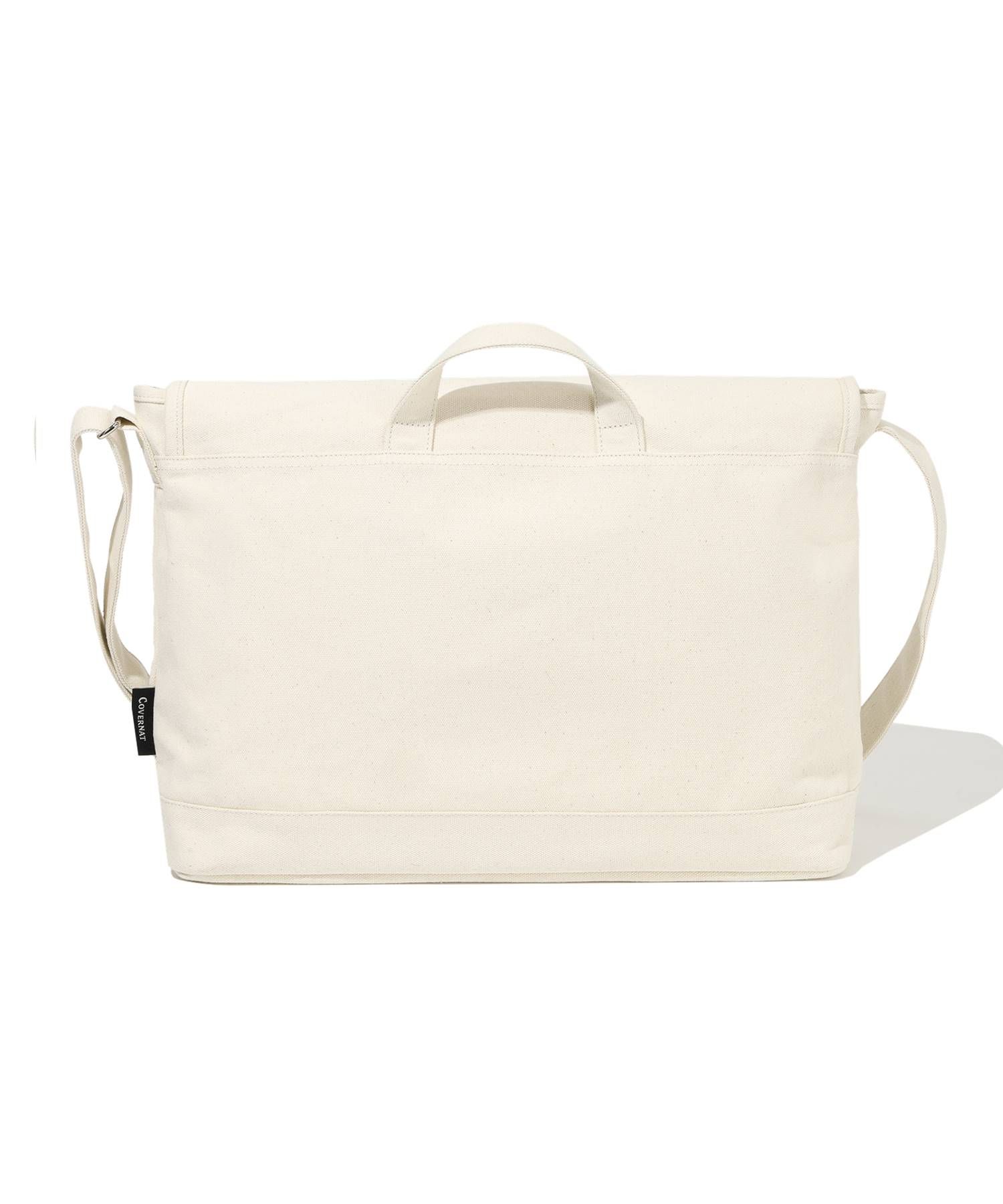 ★韓国人気★COVERNAT★CANVAS SERIF MESSENGER BAG MUSINSA公式 | COVERNAT Canvas Serif Messenger Bag Ivory