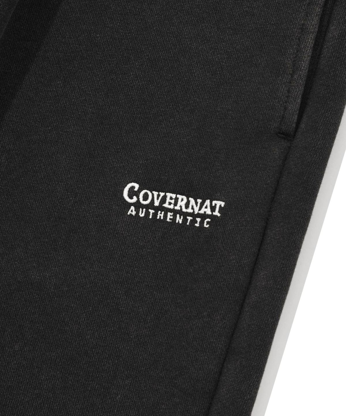 커버낫(COVERNAT) 피그먼트 스웻 와이드 팬츠 차콜