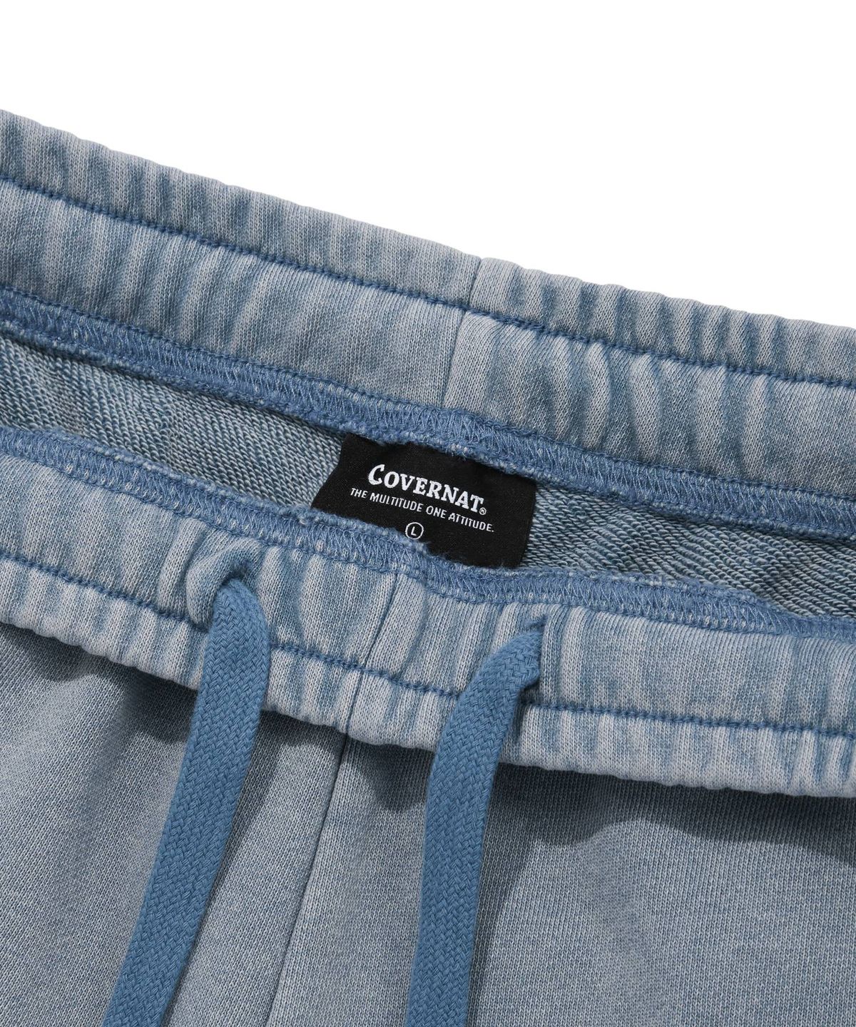 커버낫(COVERNAT) 피그먼트 스웻 쇼츠 라이트 블루