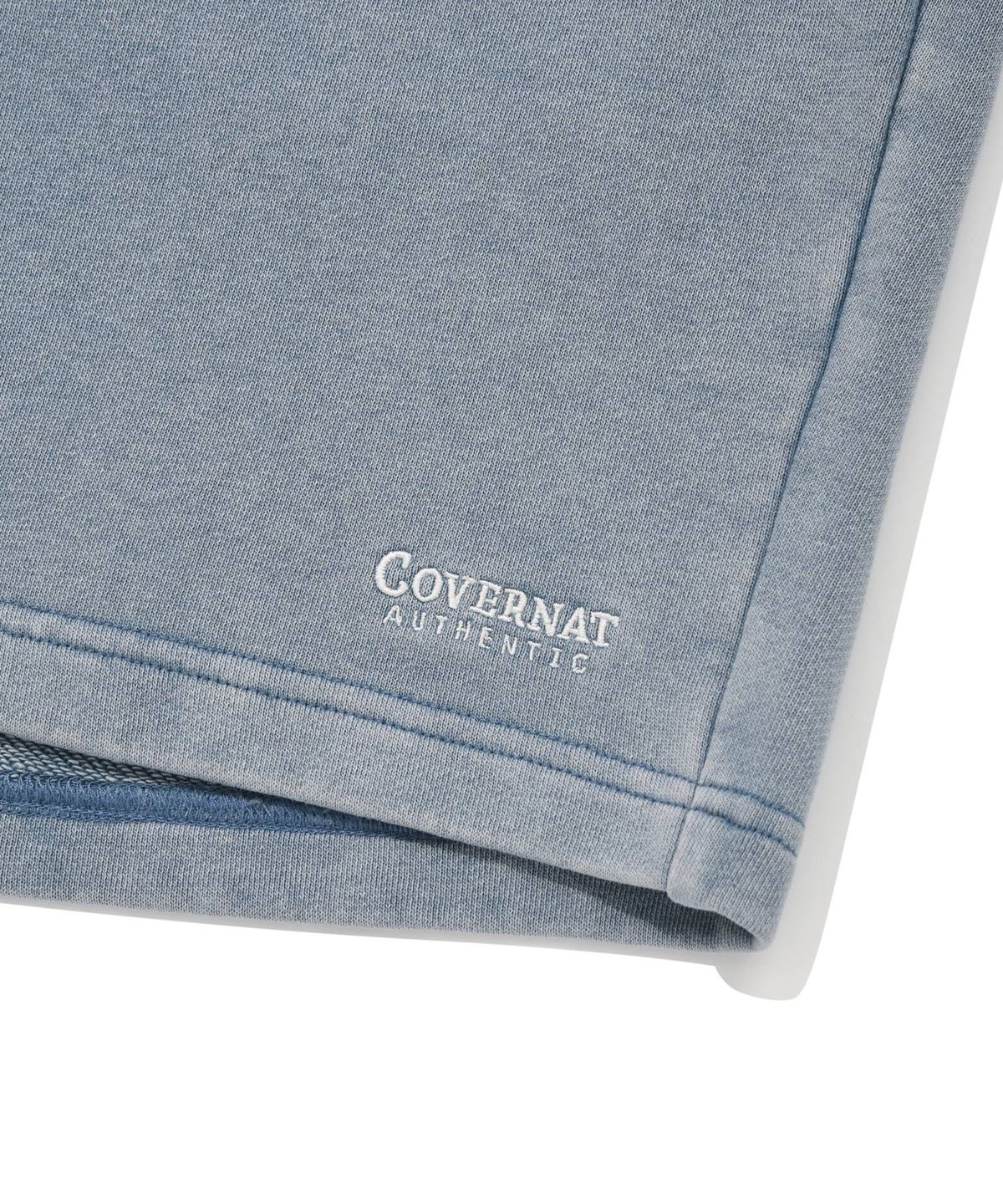 커버낫(COVERNAT) 피그먼트 스웻 쇼츠 라이트 블루