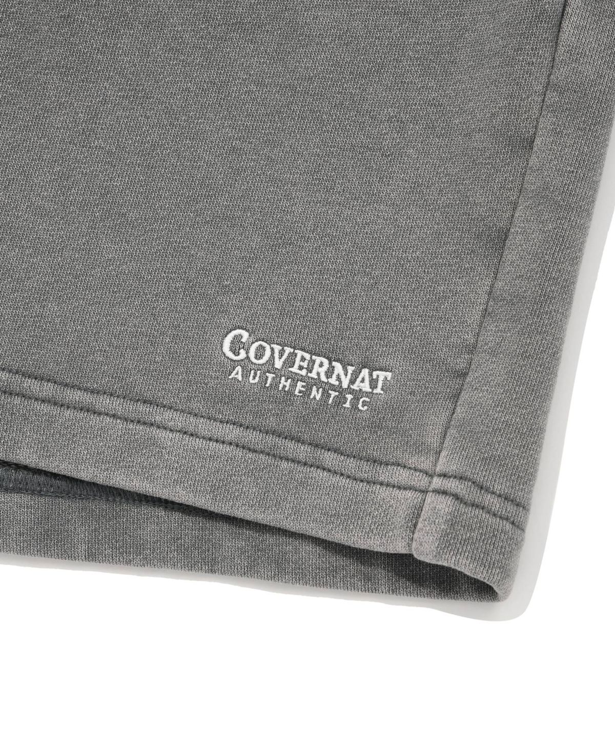 커버낫(COVERNAT) 피그먼트 스웻 쇼츠 차콜