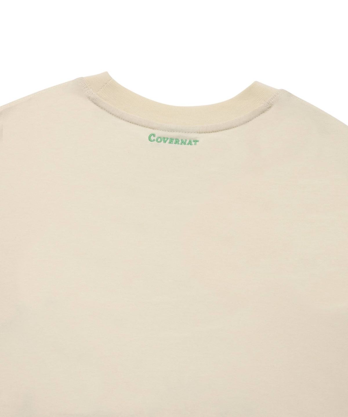 커버낫(COVERNAT) 레이싱 카 티셔츠 아이보리