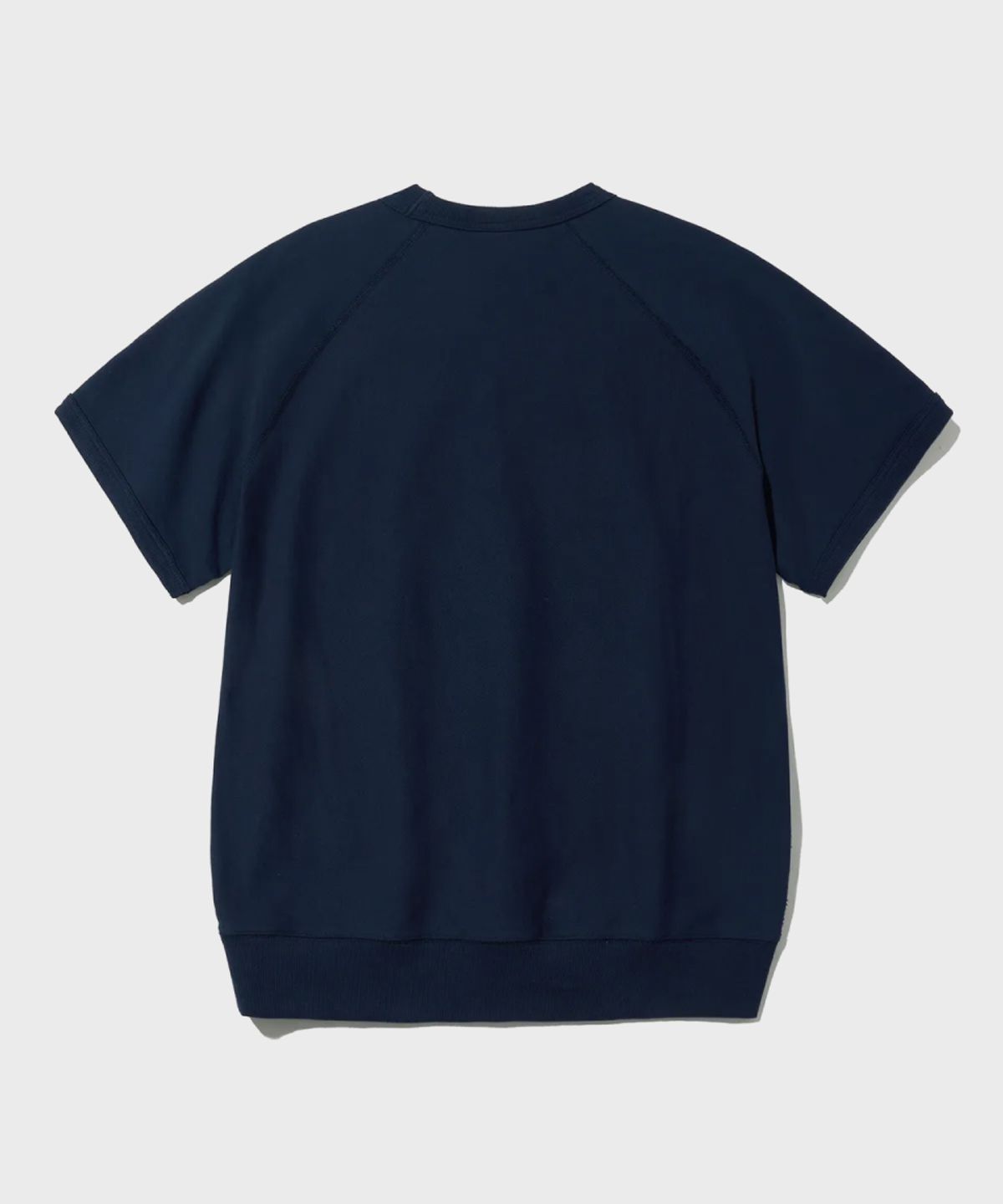 아웃스탠딩(OUTSTANDING) BASIC HALF SWEAT_NAVY