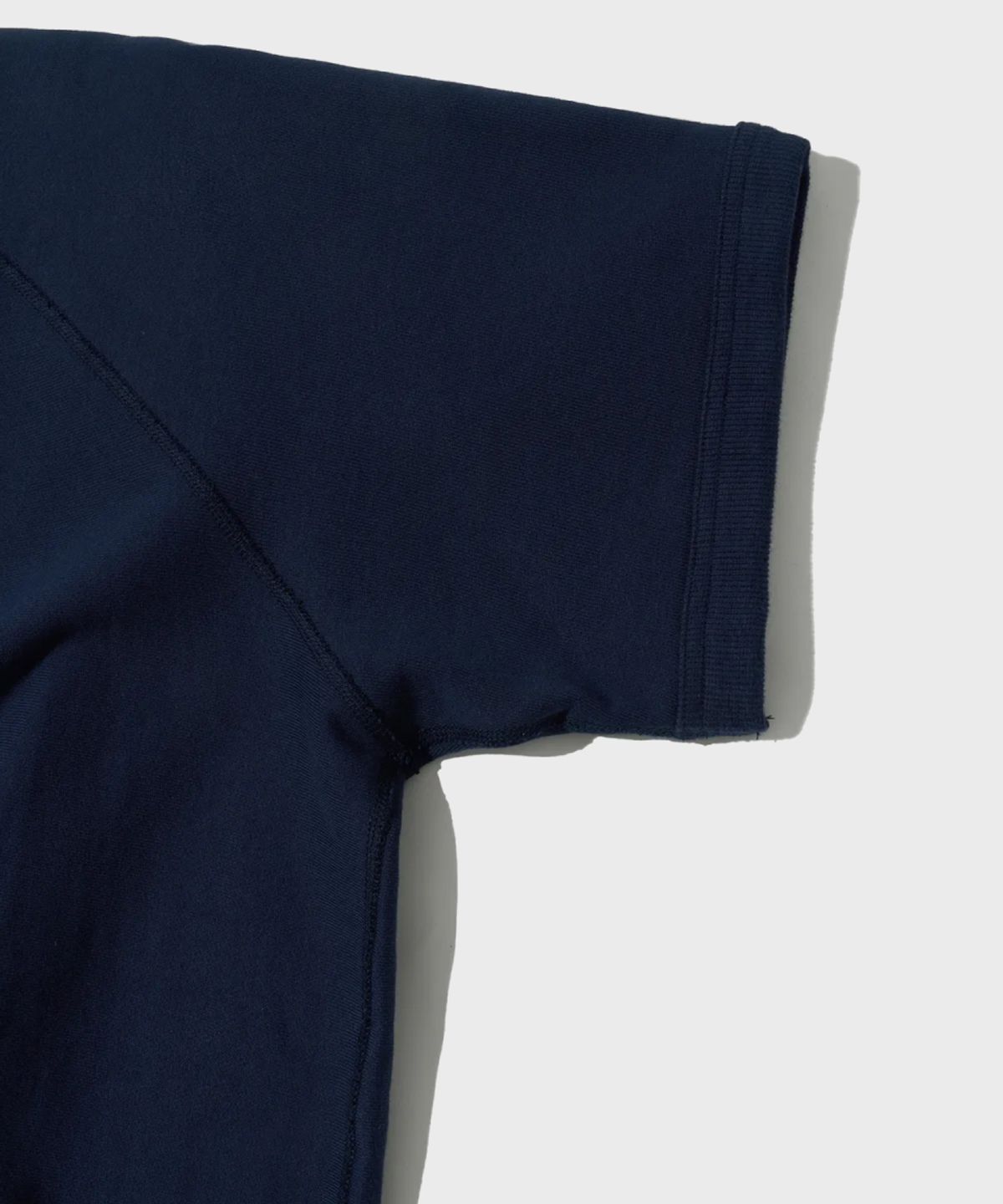아웃스탠딩(OUTSTANDING) BASIC HALF SWEAT_NAVY