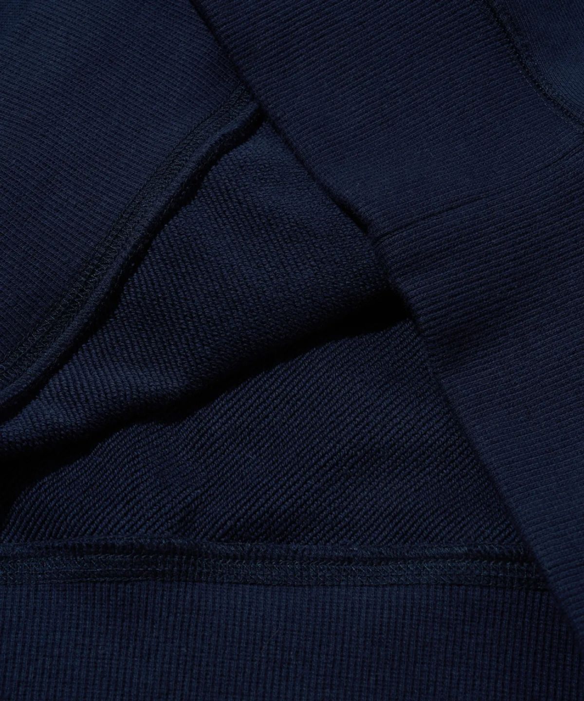 아웃스탠딩(OUTSTANDING) BASIC HALF SWEAT_NAVY