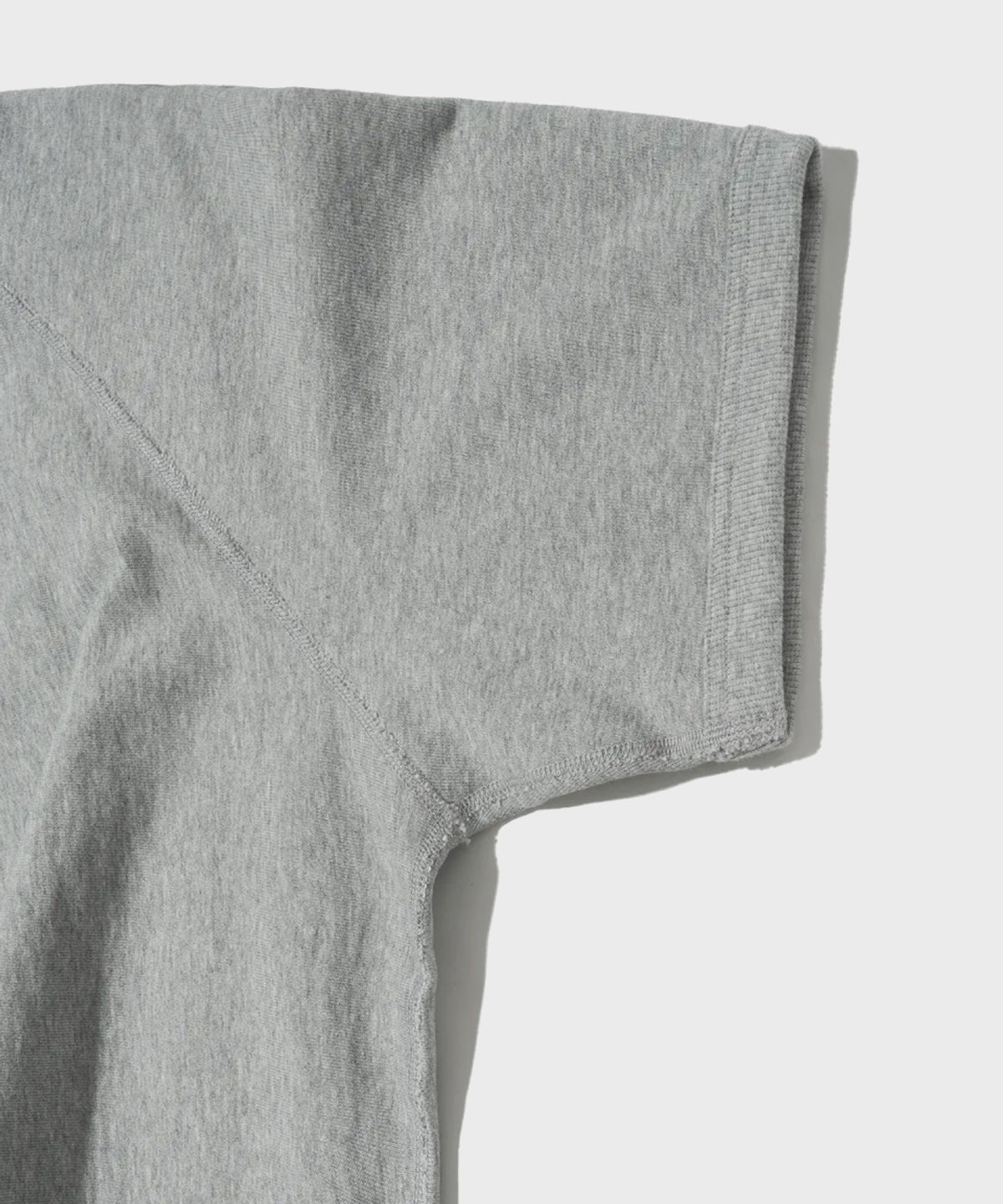 아웃스탠딩(OUTSTANDING) BASIC HALF SWEAT_8%MELANGE GRAY