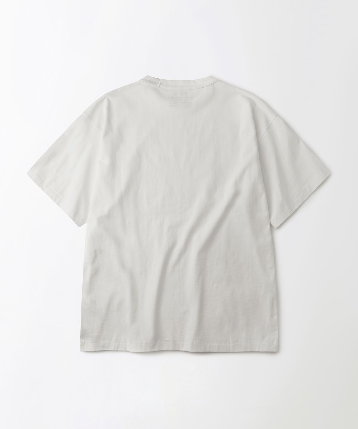아웃스탠딩(OUTSTANDING) BASIC CREW NECK T-SHIRT_OFF WHITE