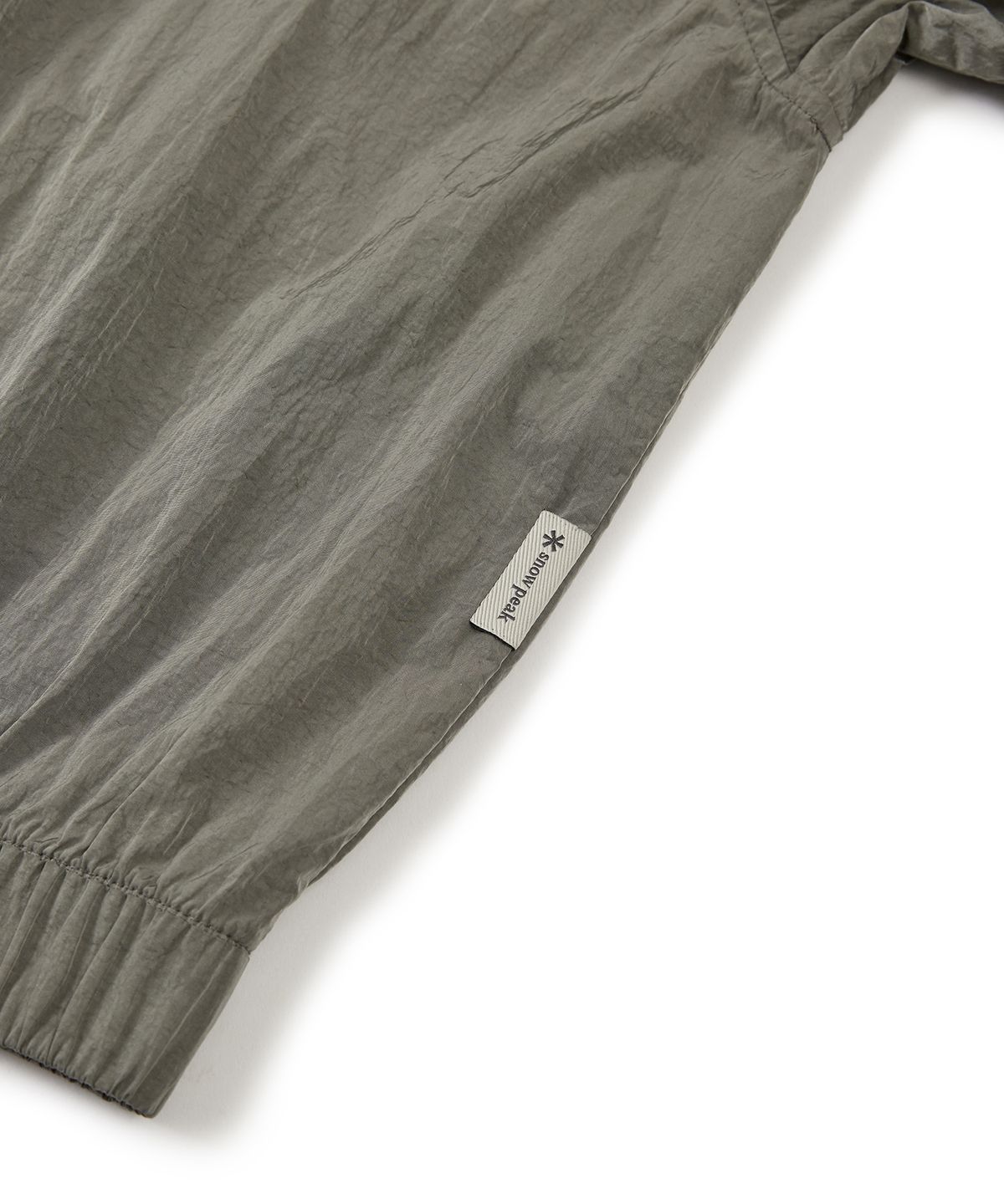 스노우피크 어패럴(SNOWPEAK APPAREL) 브라이트 여성 세미 크롭 바람막이 Olive (S24MWFWB75)