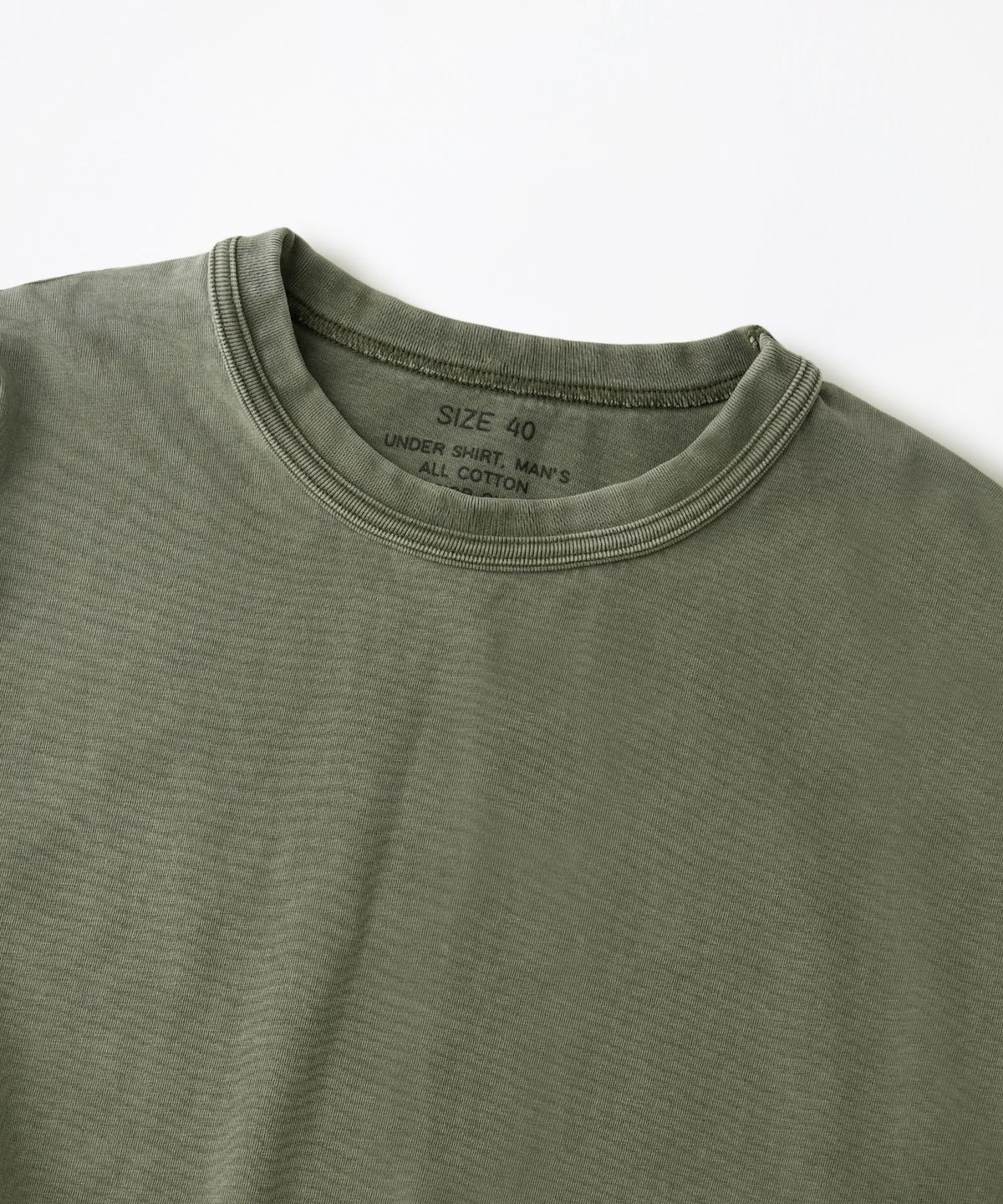 아웃스탠딩(OUTSTANDING) [2PACK] VINTAGE WASHING T-SHIRT_VINTAGE OLIVE/VINTAGE CHARCOAL