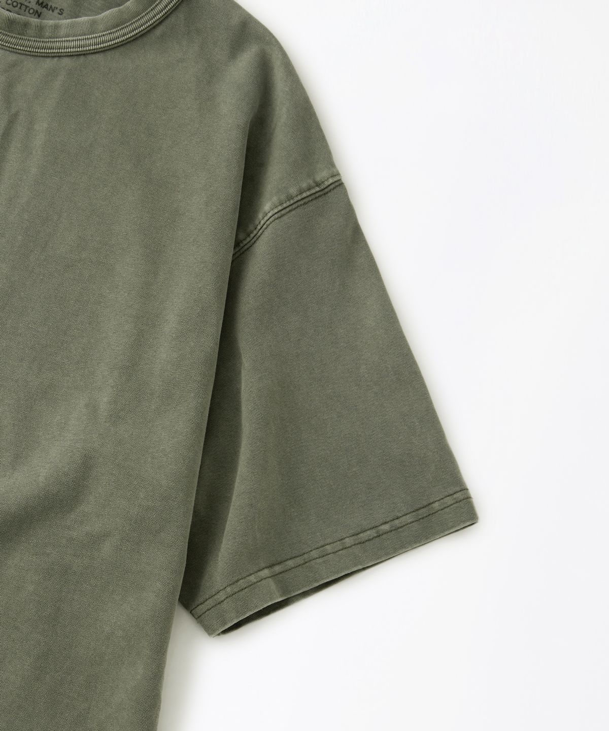 아웃스탠딩(OUTSTANDING) [2PACK] VINTAGE WASHING T-SHIRT_VINTAGE OLIVE/VINTAGE CHARCOAL