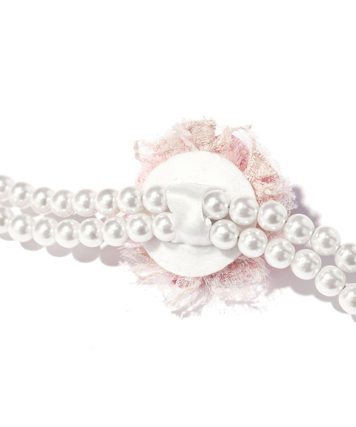 유희(YOUHEE) FLOWER PEARL CHOCKER PINK