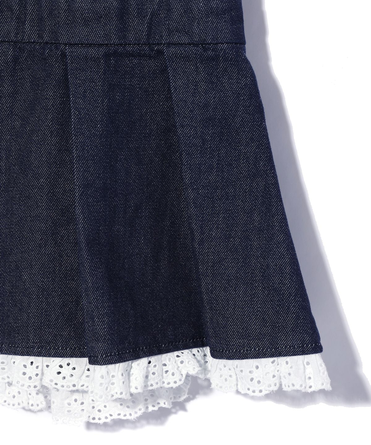 유희(YOUHEE) DENIM TUBE TOP DRESS BLUE