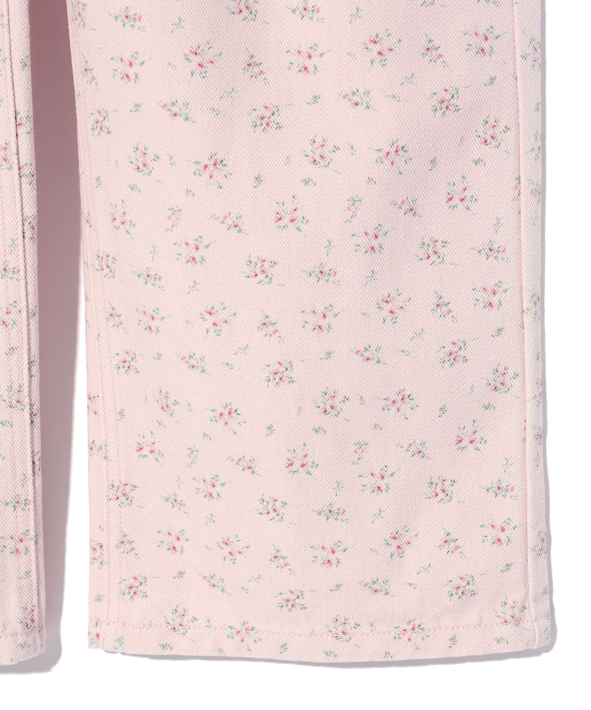 유희(YOUHEE) FLOWER PATTERN DENIM PANTS PINK