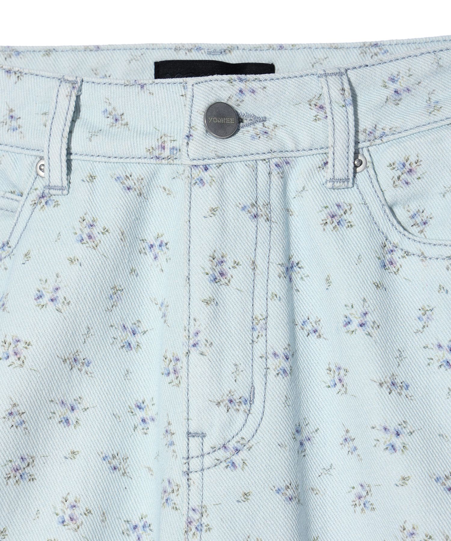 デニム・ジーパン YOUHEE FLOWER PATTERN DENIM PANTS SKY BLUE MUSINSA公式 | YOUHEE FLOWER PATTERN DENIM PANTS SKY BLUE