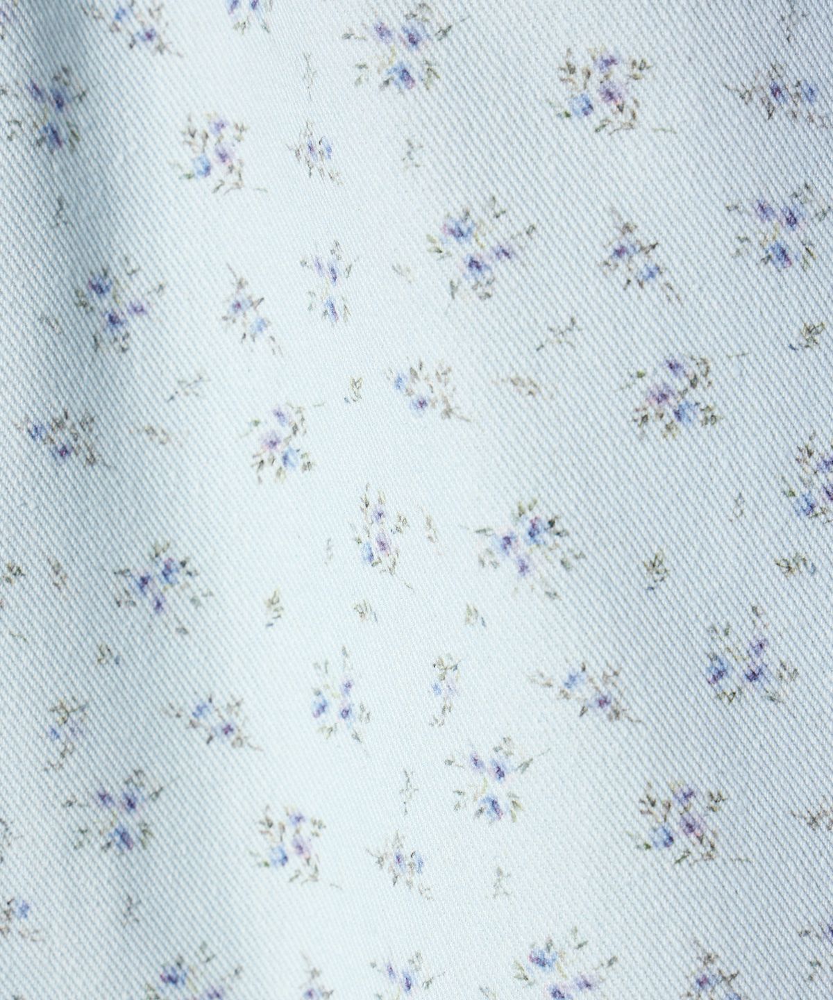 유희(YOUHEE) FLOWER PATTERN DENIM PANTS SKY BLUE
