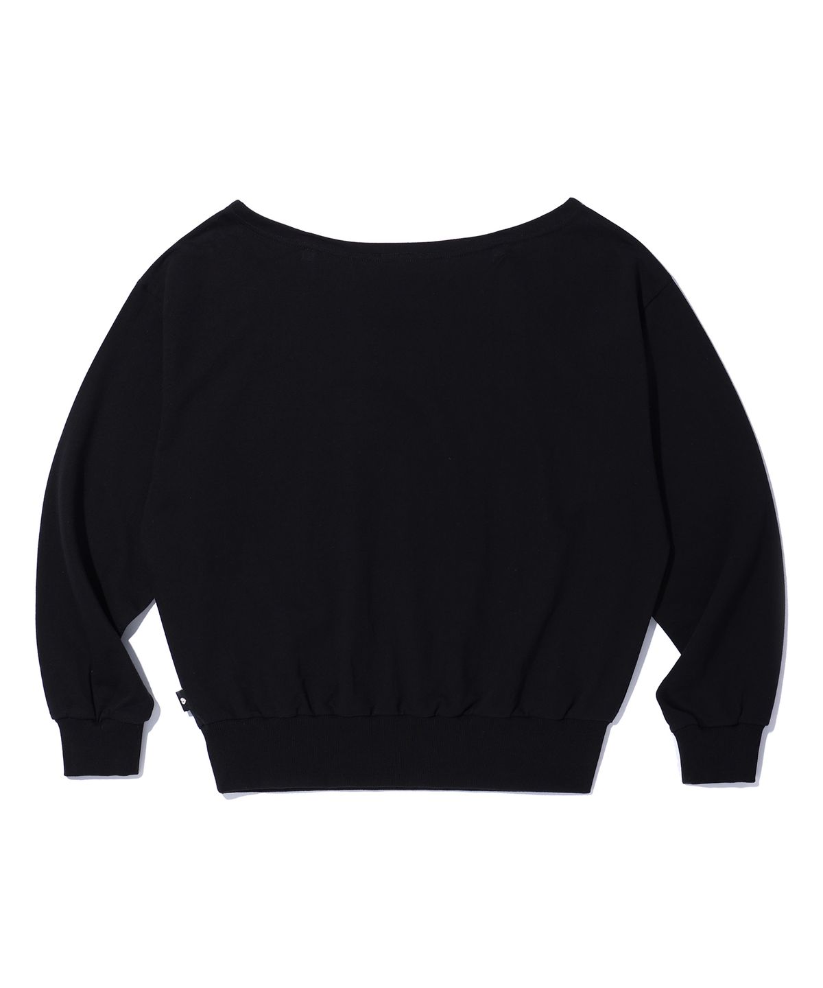 유희(YOUHEE) OFF SHOULDER SWEATSHIRTS BLACK