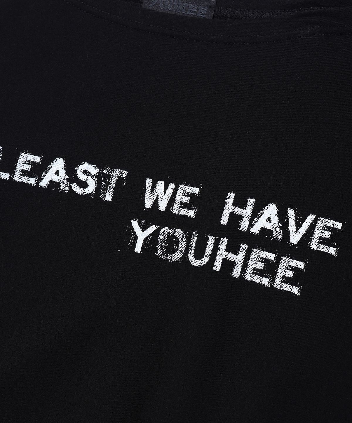유희(YOUHEE) OFF SHOULDER SWEATSHIRTS BLACK