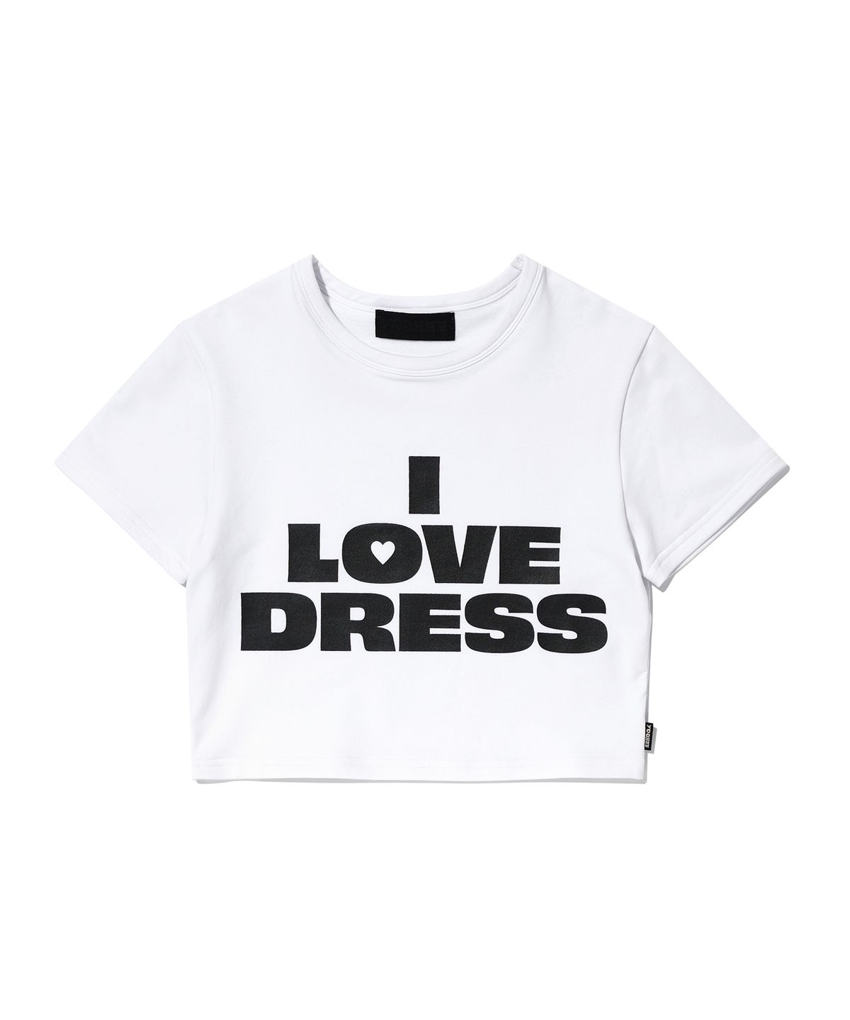 유희(YOUHEE) LOVE DRESS LETTERING T-SHIRTS WHITE