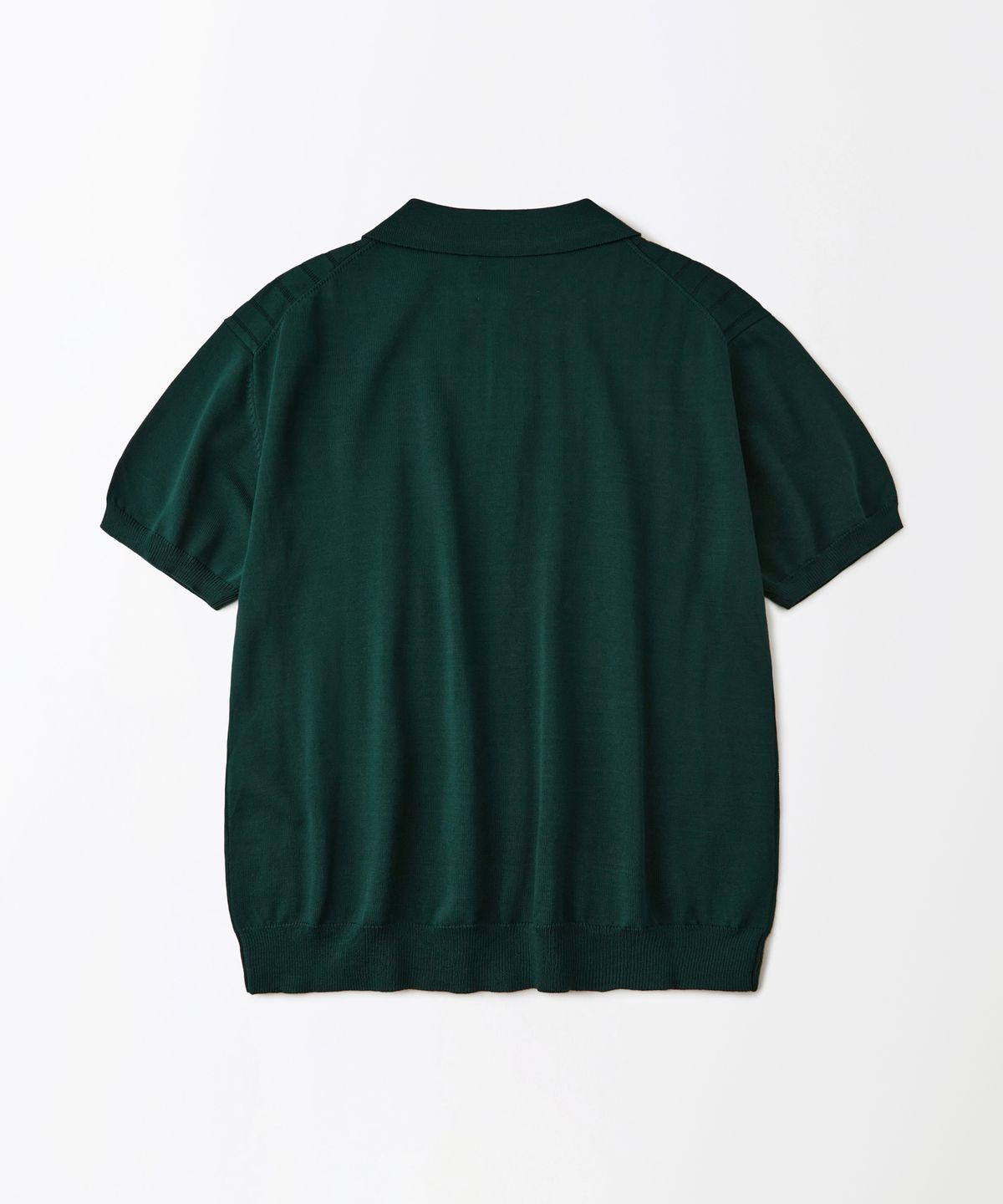 아웃스탠딩(OUTSTANDING) HS STRIPE KNIT COLLAR SHIRT_GREEN