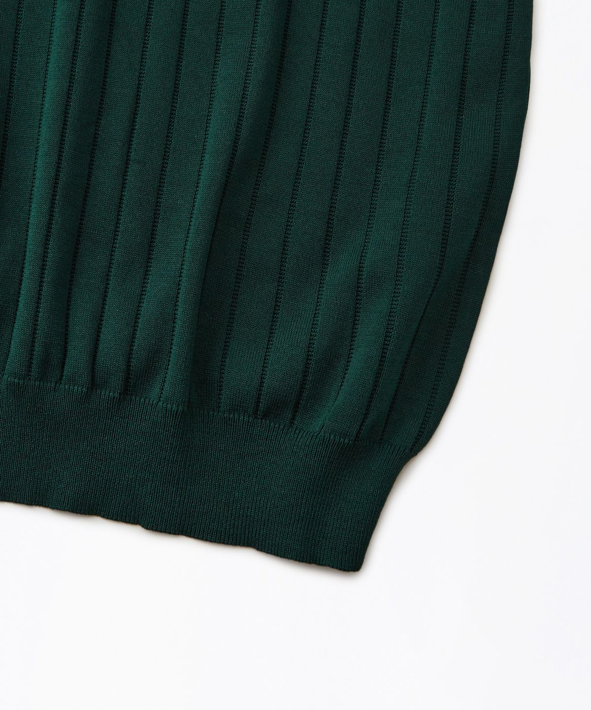 아웃스탠딩(OUTSTANDING) HS STRIPE KNIT COLLAR SHIRT_GREEN