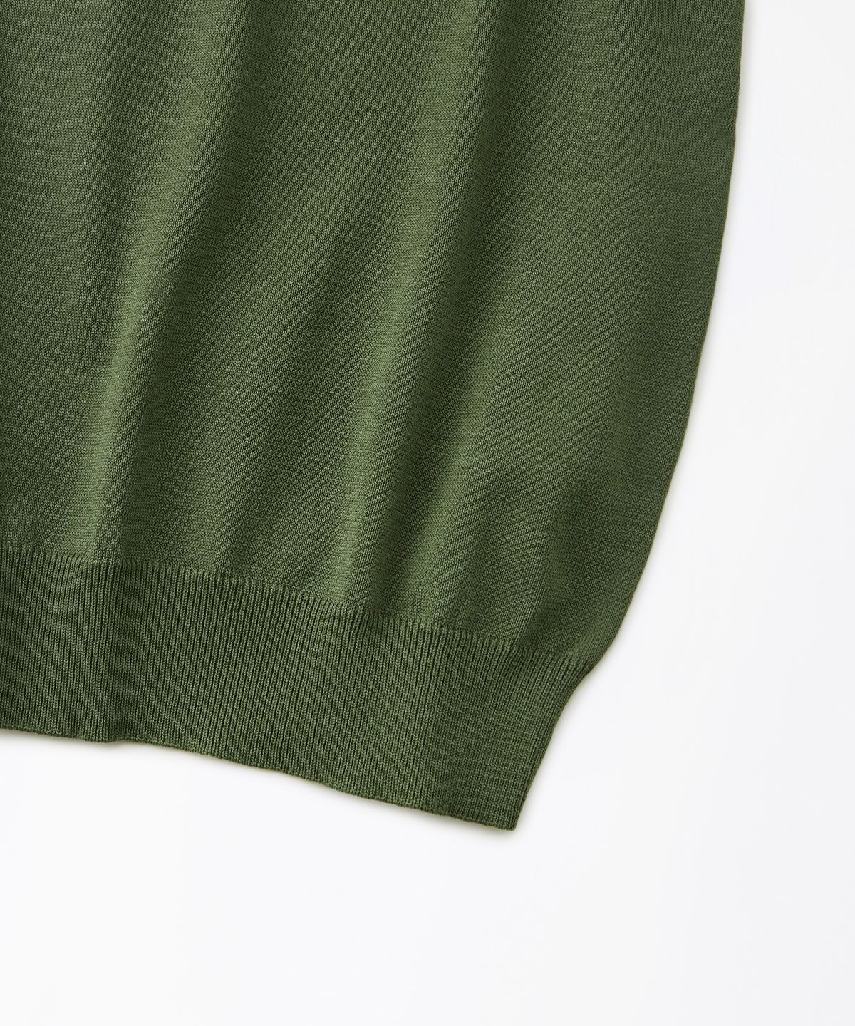아웃스탠딩(OUTSTANDING) HS KNIT COLLAR SHIRT_OLIVE