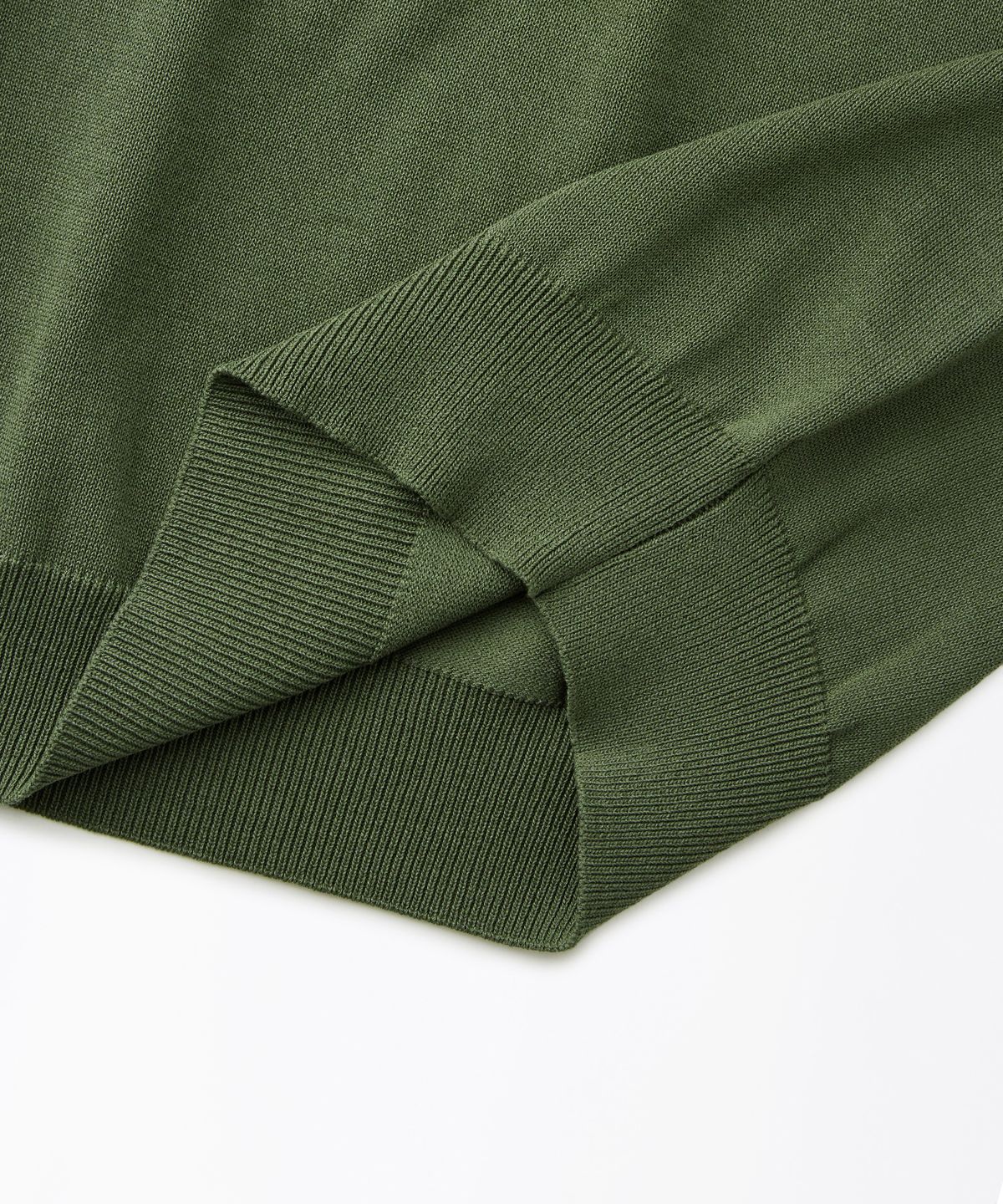 아웃스탠딩(OUTSTANDING) HS KNIT COLLAR SHIRT_OLIVE