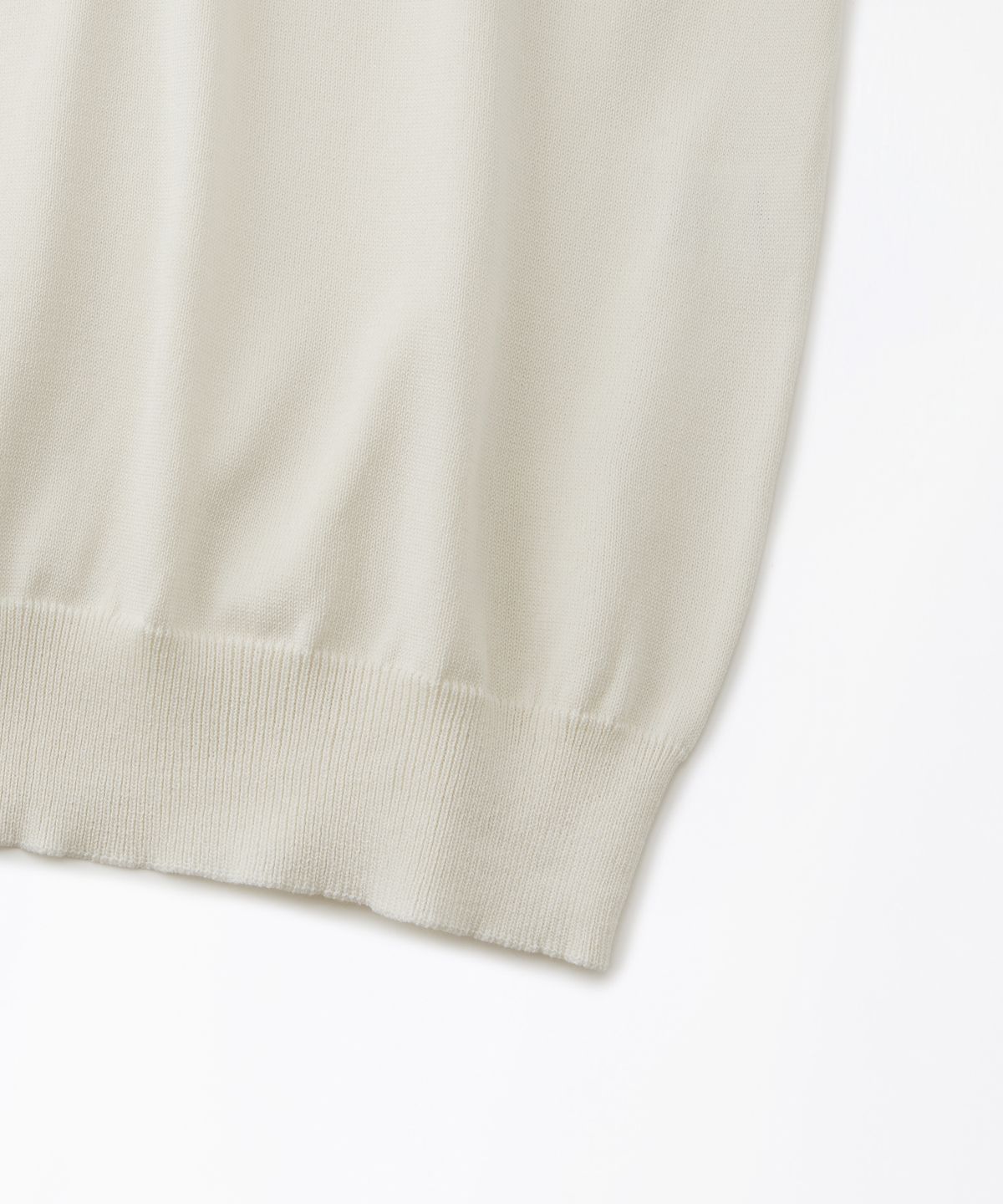 아웃스탠딩(OUTSTANDING) HS KNIT COLLAR SHIRT_IVORY