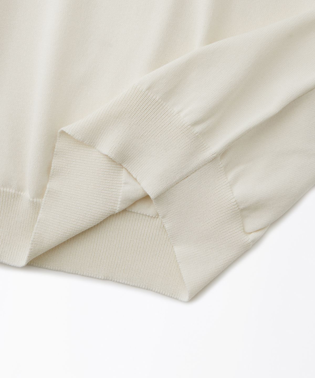 아웃스탠딩(OUTSTANDING) HS KNIT COLLAR SHIRT_IVORY