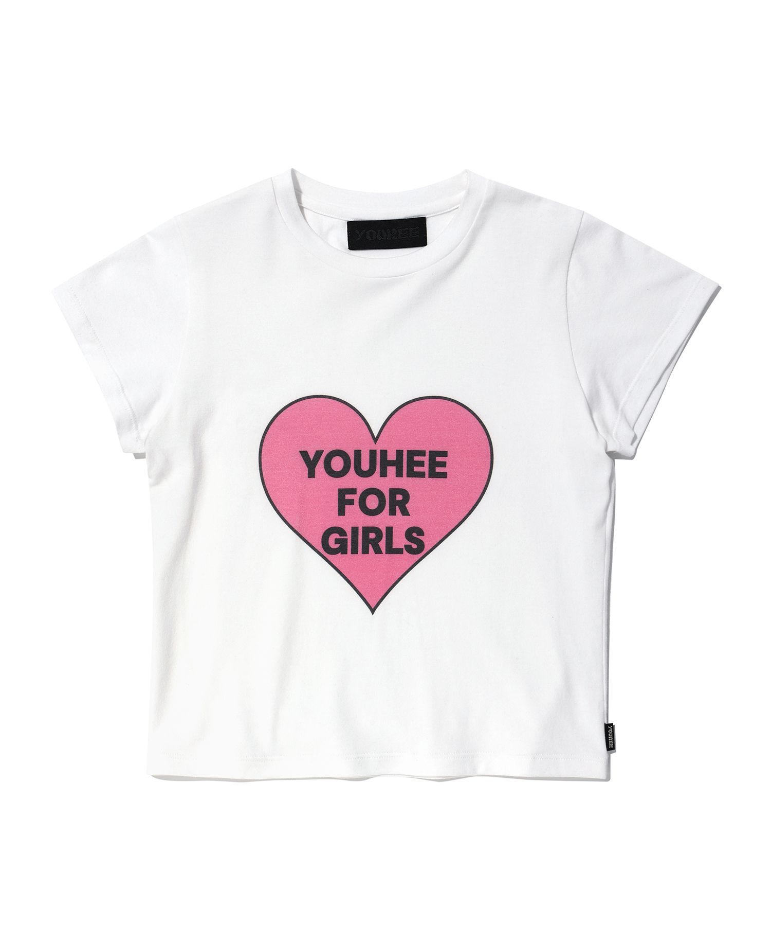 ★YOUHEE ★HEART LETTERING T-SHIRTS WHITE MUSINSA | YOUHEE HEART LETTERING T-SHIRTS WHITE