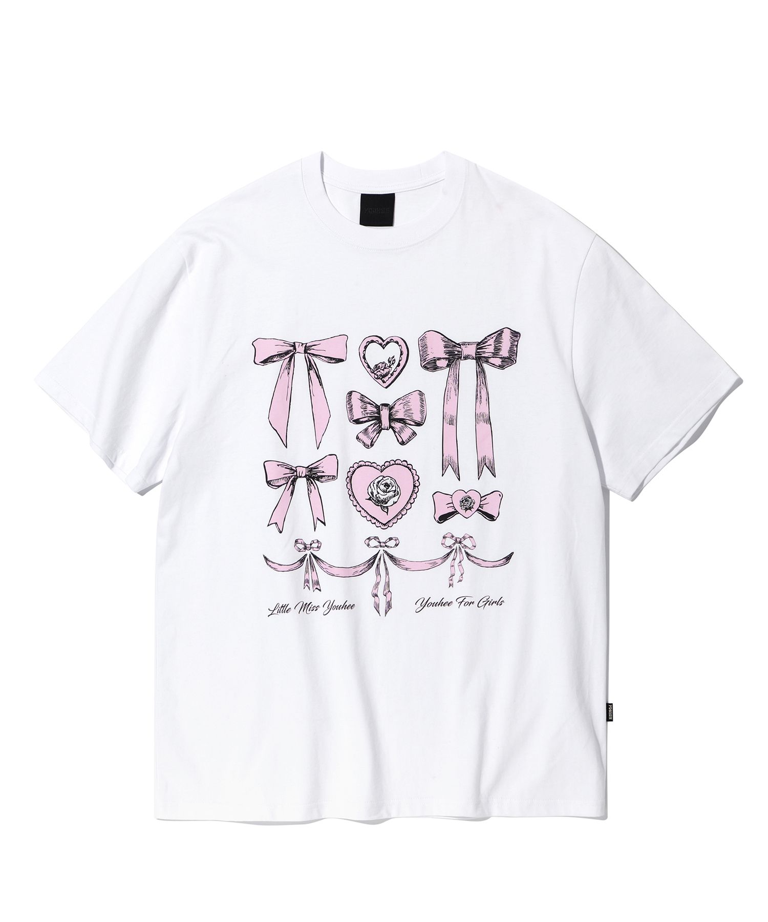 [YOUHEE] RIBBON GRAPHIC T-SHIRTS WHITE ★新商品★ MUSINSA公式 | YOUHEE RIBBON GRAPHIC T-SHIRTS WHITE