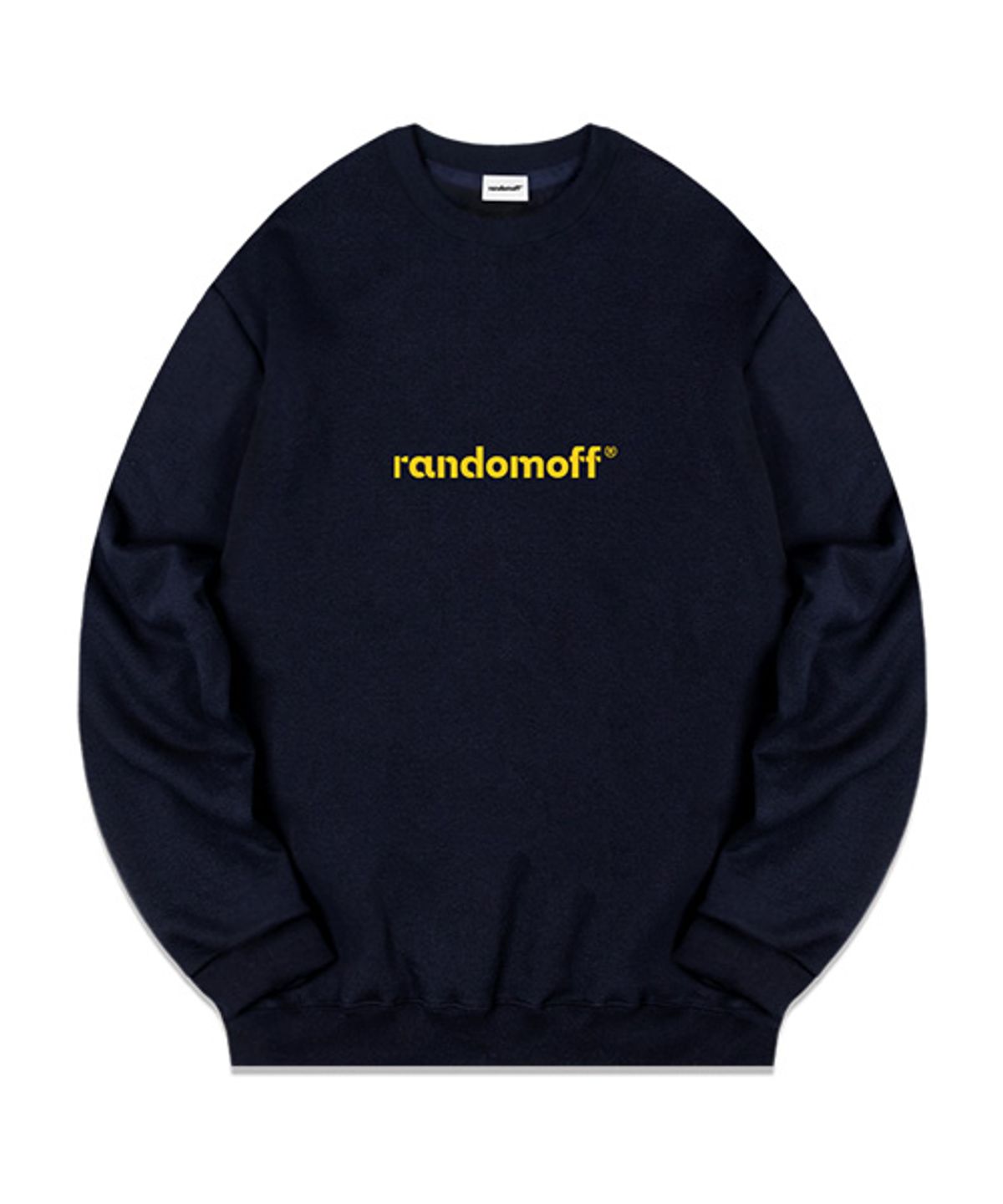 랜덤오프(RANDOMOFF) BASIC LOGO 맨투맨 [네이비]