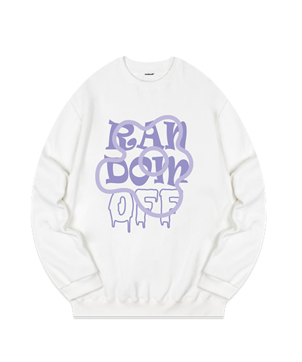 랜덤오프(RANDOMOFF) RANDOMOFF FLOWER 맨투맨 [화이트]