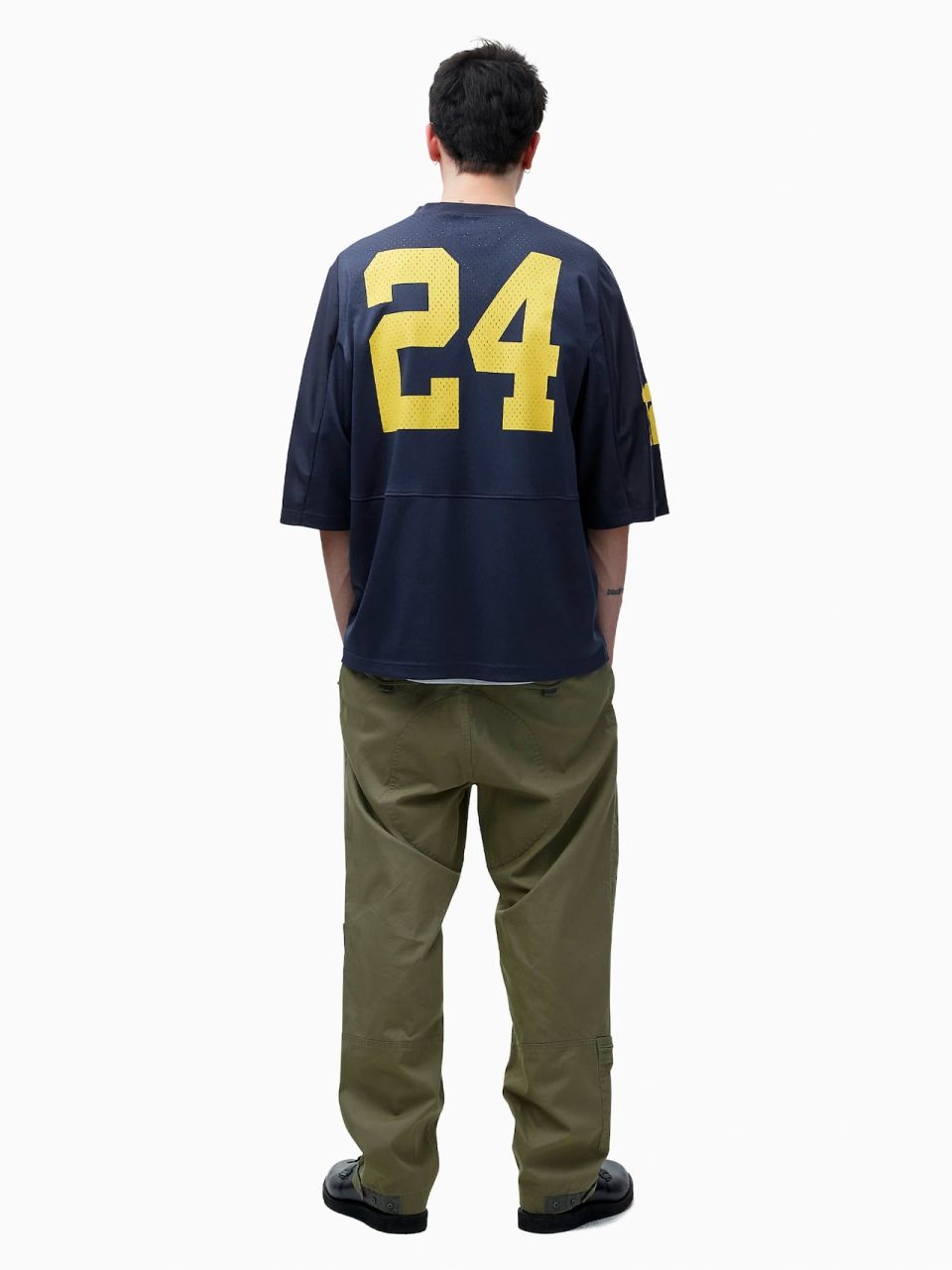 MUSINSA公式 | thisisneverthat Mesh Football Jersey Navy