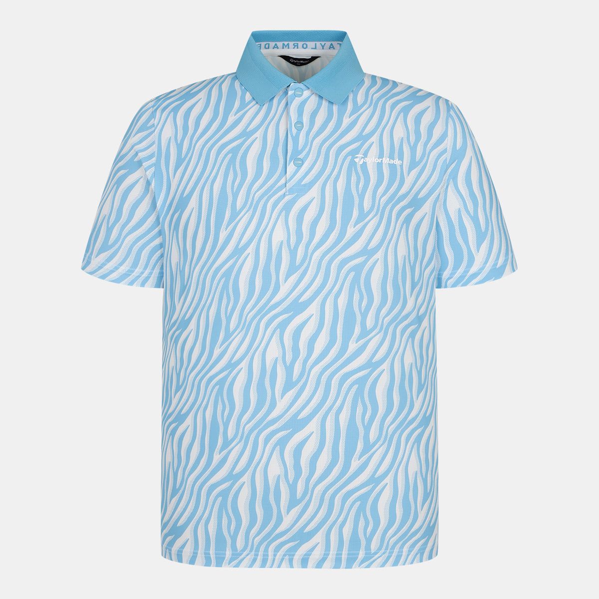 테일러메이드 어패럴(TAYLORMADE APPAREL) 남성 웨이브 패턴 카라 반팔 티셔츠 TTN-21HG51-940