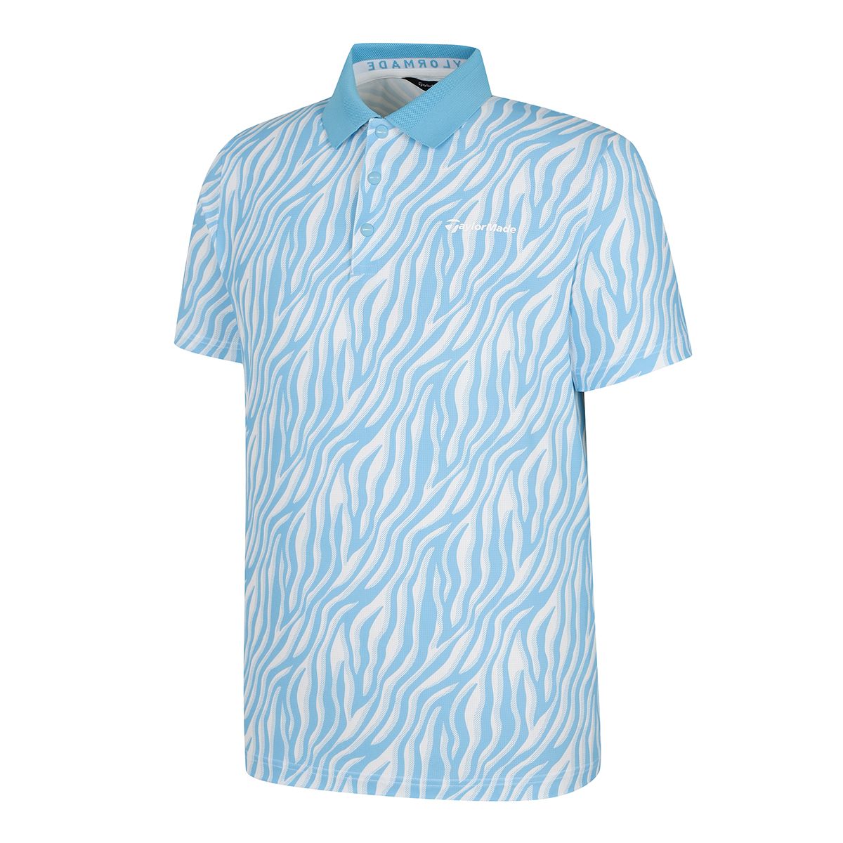 테일러메이드 어패럴(TAYLORMADE APPAREL) 남성 웨이브 패턴 카라 반팔 티셔츠 TTN-21HG51-940
