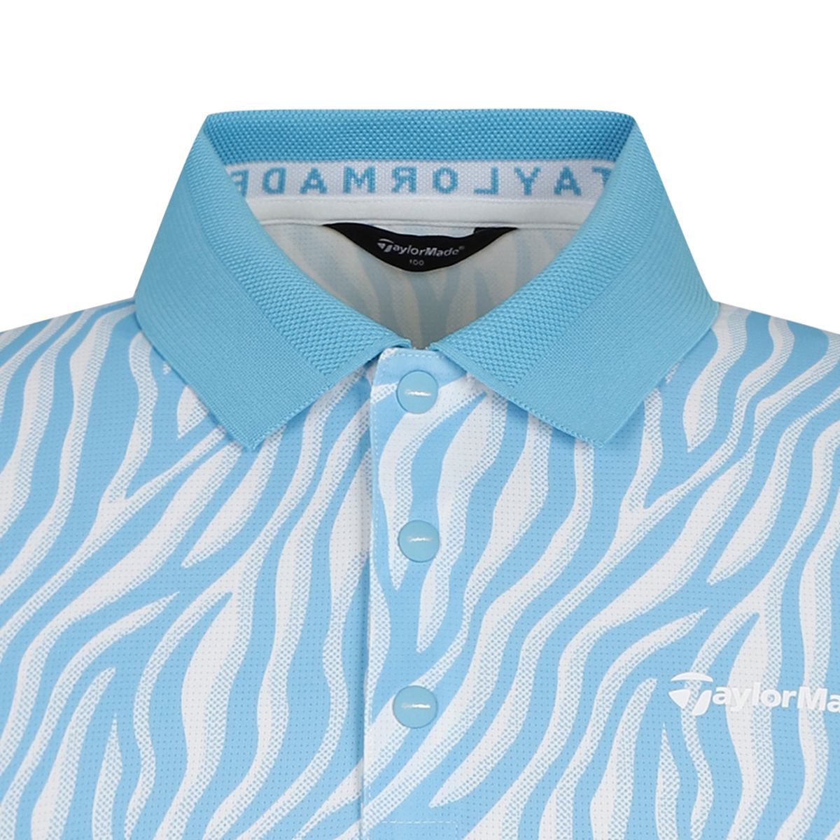 테일러메이드 어패럴(TAYLORMADE APPAREL) 남성 웨이브 패턴 카라 반팔 티셔츠 TTN-21HG51-940