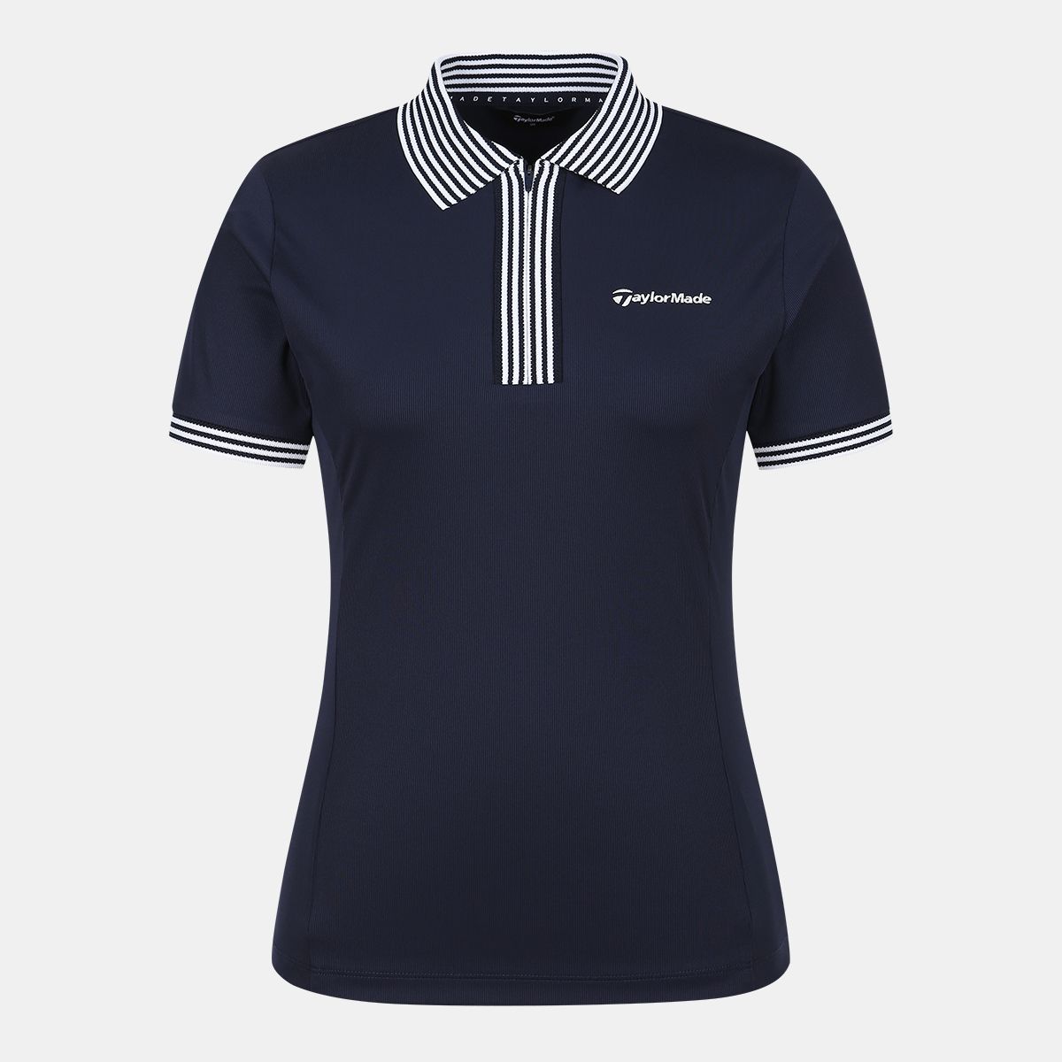 테일러메이드 어패럴(TAYLORMADE APPAREL) 여성 시보리 포인트 카라 반집업 반팔 티셔츠 TTN-63HG42-915