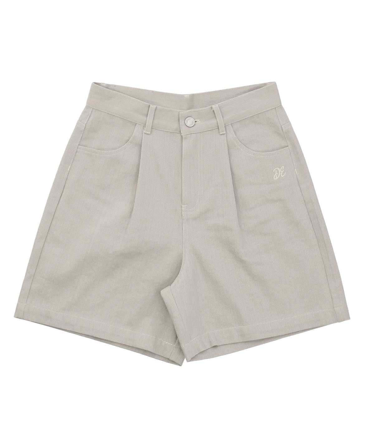 델리센트(DELICCENT) 트윌 하프 팬츠 [LIGHT GRAY]