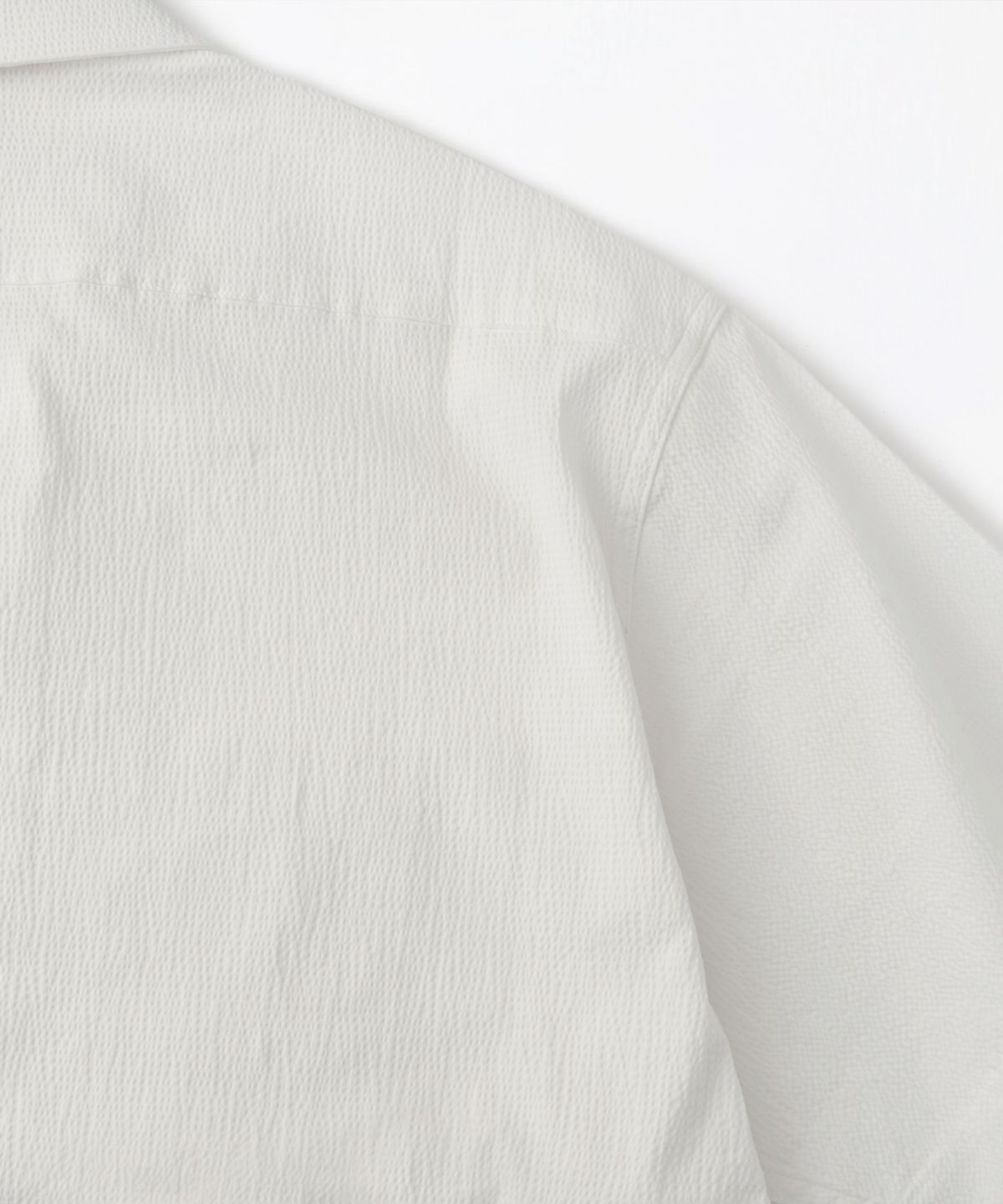 아웃스탠딩(OUTSTANDING) SEERSUCKER GUAYABERA CUBA HALF SHIRT_OFF WHITE