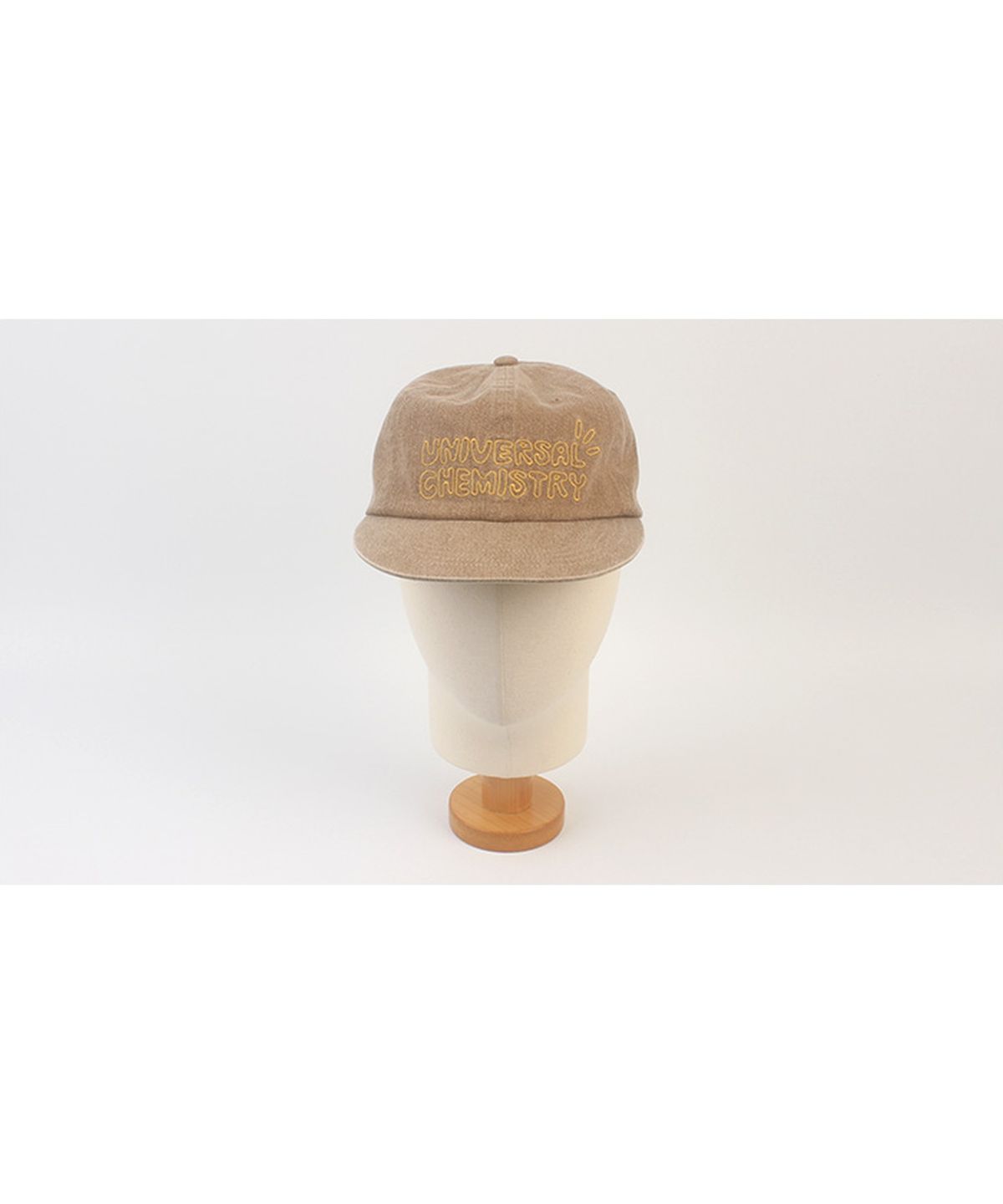 유니버셜 케미스트리(UNIVERSAL CHEMISTRY) Kitch Pigment Washing Brown Strapback Cap 피그먼트모자