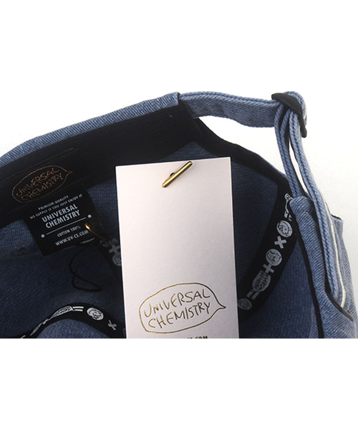 유니버셜 케미스트리(UNIVERSAL CHEMISTRY) Kitch Pigment Washing Denim Ballcap 피그먼트모자