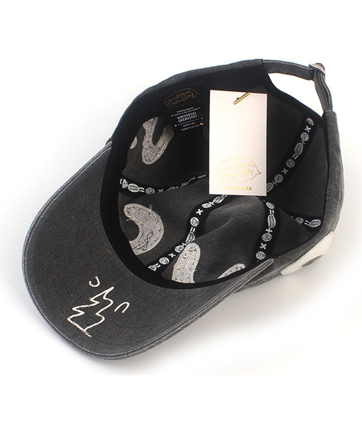 유니버셜 케미스트리(UNIVERSAL CHEMISTRY) Patch Pigment Washing Gray Ballcap 피그먼트모자