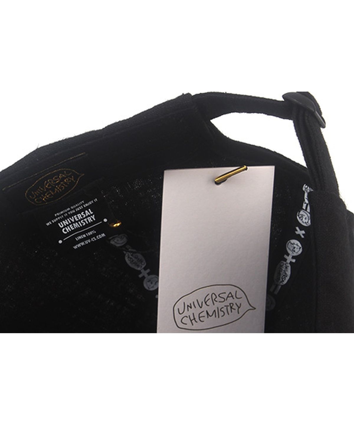 유니버셜 케미스트리(UNIVERSAL CHEMISTRY) Kitch Linen Black Ballcap 린넨모자