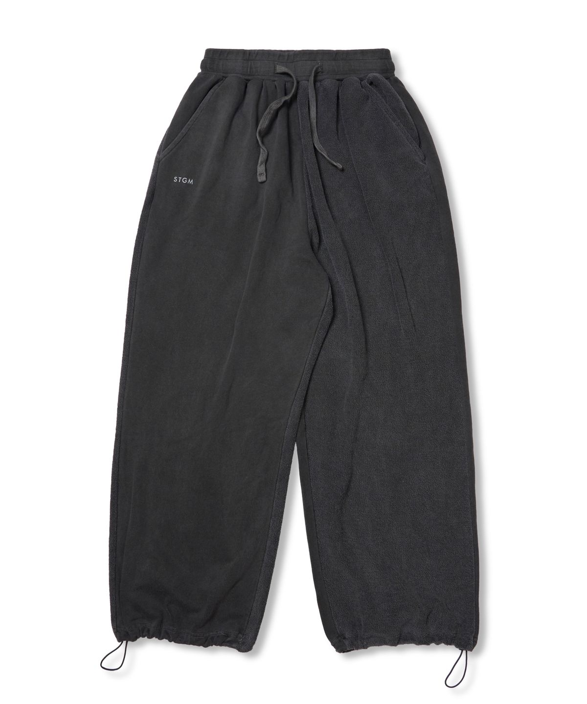 스티그마(STIGMA) Docking Insideout Pigment Super Wide Jogger Pants Charcoal